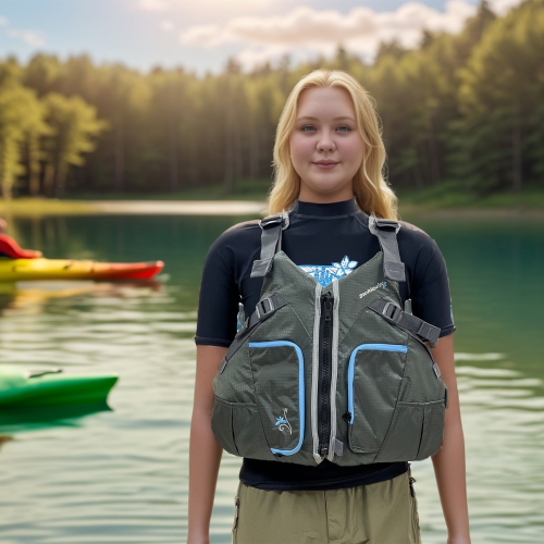 Stohlquist Women's Misty Life Jacket, USCG and Transport Canada Approved Personal Flotation Device, Type III PFD Life Vest for Water Sports Boating