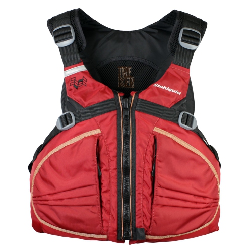 Stohlquist Trekker Men's Adjustable Life Vest, USCG and Transport Canada Approved PFD Personal Flotation Device for Water Sports Boating Surfing Kaya