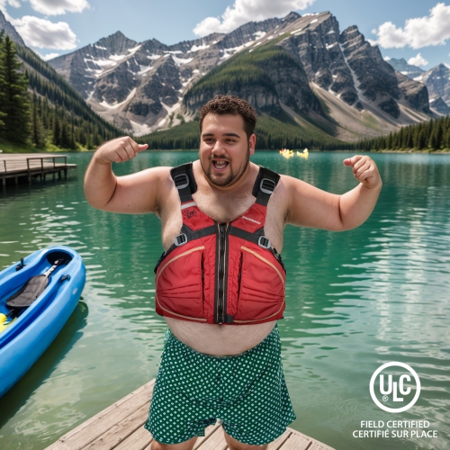 Stohlquist Trekker Men's Adjustable Life Vest, USCG and Transport Canada Approved PFD Personal Flotation Device for Water Sports Boating Surfing