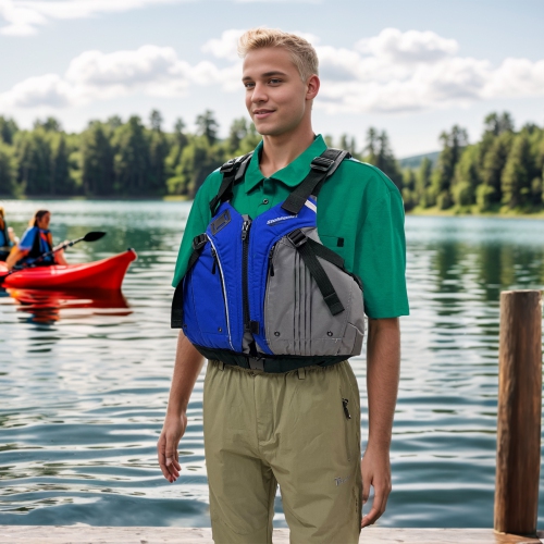 Stohlquist Adult Men's Life Jacket, USCG and Transport Canada Approved Life Vest, PFD Personal Flotation Device for Water Sports Boating Surfing