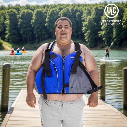 Stohlquist Adult Men's Life Jacket, USCG and Transport Canada Approved Life Vest, PFD Personal Flotation Device for Water Sports Boating Surfing