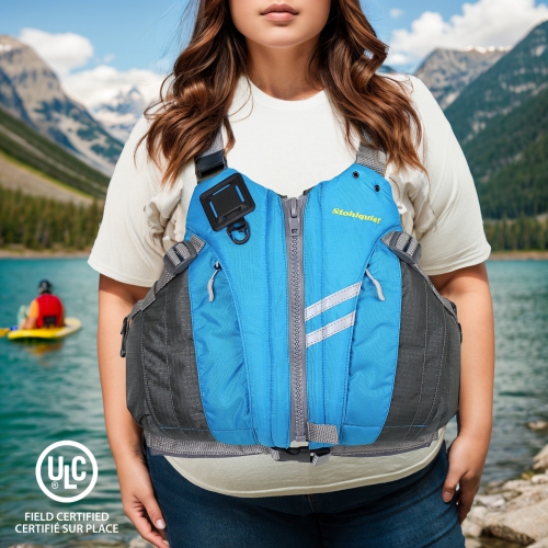 Stohlquist Betsea Women's General Purpose Life Vest Transport Canada & USCG Approved Life Jacket PFD Great for Paddle Kayak SUP Boating – 2XL