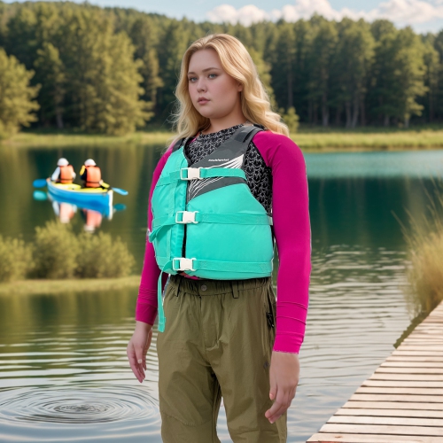 Stohlquist Brook Women's General Purpose Boating Life Jacket PFD Transport Canada & USCG Approved Life Vest Lightweight Lifejacket Easily Adjustable