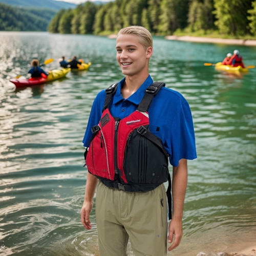 Stohlquist Drifter Life Jacket - USCG and Transport Canada Approved Life Vest with Pockets - Ultra Soft Foam Men's PFD Life Jacket with Cross-Chest
