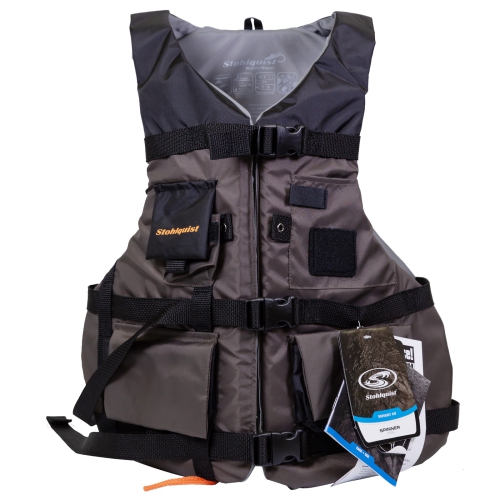 Veste de pêche Stohlquist Spinner Fishing Life Jacket - Veste de pêche réglable en néoprène - USCG et veste de pêche approuvée par Transports Canada