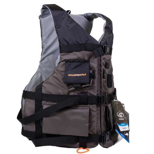 Stohlquist Spinner Fishing Life Jacket - Adjustable Neoprene Fishing Vest - USCG and Transport Canada Approved Fishing Jacket