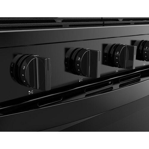 Whirlpool 30" 5.0 Cu. Ft. True Convection 5-Burner Freestanding Gas Range - Black