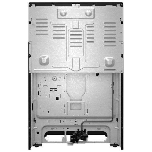 Cuisinière au gaz autonome de 30 po avec 5 brûleurs et four de 5 pi³ avec ventilateur à convection et friture à air chaud de Maytag - Noir