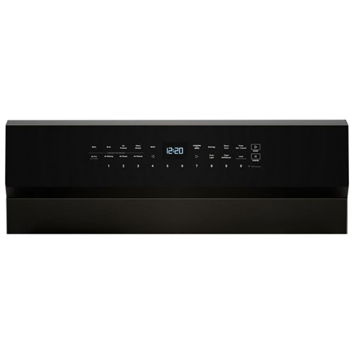 Whirlpool 30" 5.0 Cu. Ft. True Convection 5-Burner Freestanding Gas Range - Black-on-Stainless