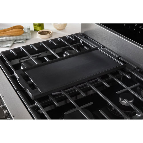 Whirlpool 30" 5.0 Cu. Ft. True Convection 5-Burner Freestanding Gas Range - Stainless Steel