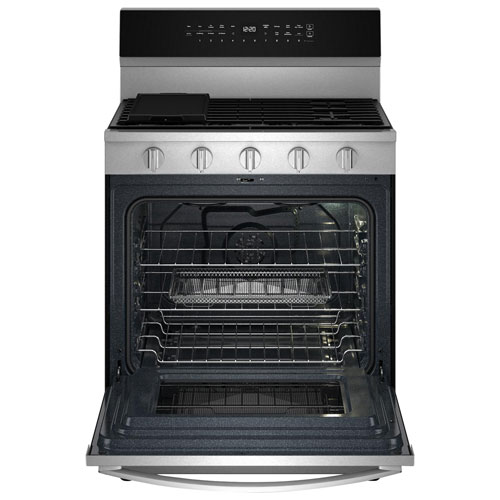 Whirlpool 30" 5.0 Cu. Ft. True Convection 5-Burner Freestanding Gas Range - Stainless Steel
