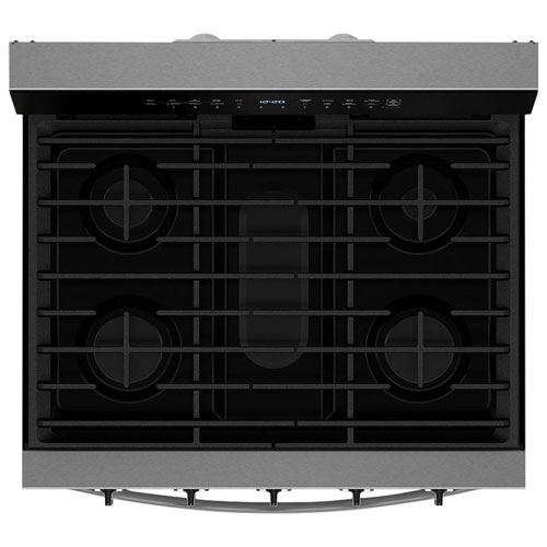 Whirlpool 30" 5.0 Cu. Ft. True Convection 5-Burner Freestanding Gas Range - Stainless Steel