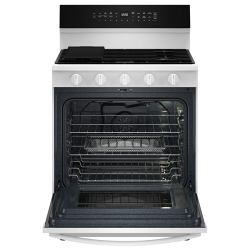 Whirlpool 30" 5.0 Cu. Ft. True Convection 5-Burner Freestanding Gas Range - White