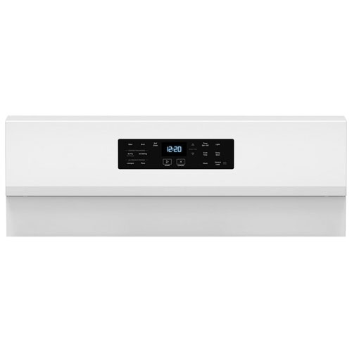 Cuisinière gaz autonome 30 po, four 5 pi³ à ventilateur de convection, 5 brûleurs, friture à air chaud de Whirlpool-Blanc