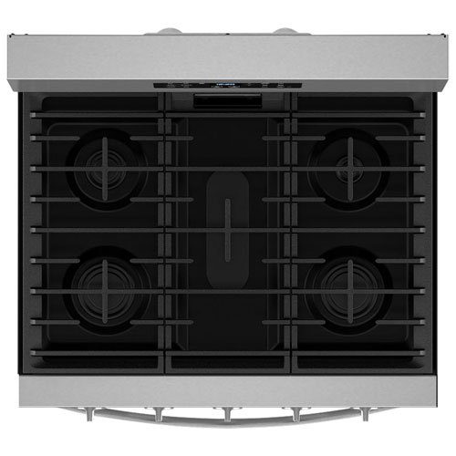Whirlpool 30" 5.0 Cu. Ft. Fan Convection 5-Burner Freestanding Gas Air Fry Range - Stainless