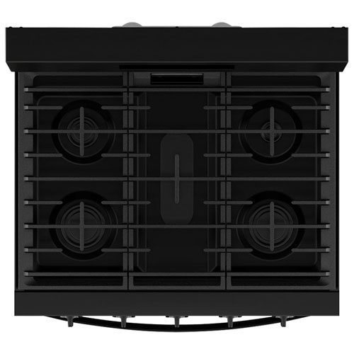 Whirlpool 30" 5.0 Cu. Ft. Fan Convection 5-Burner Freestanding Gas Air Fry Range - Black