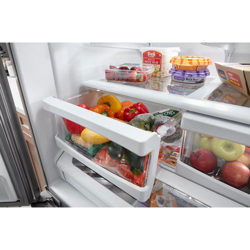 Maytag 36" 25 Cu. Ft. French Door Refrigerator with Max Cool Setting - Stainless Steel