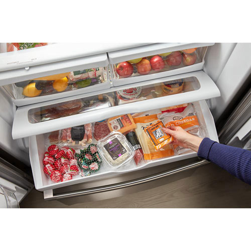 Maytag 36" 25 Cu. Ft. French Door Refrigerator with Max Cool Setting - Stainless Steel
