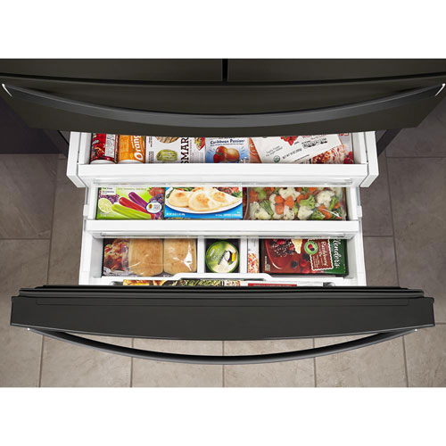 Whirlpool 36" 26 Cu. Ft. French Door Refrigerator - Black Stainless Steel