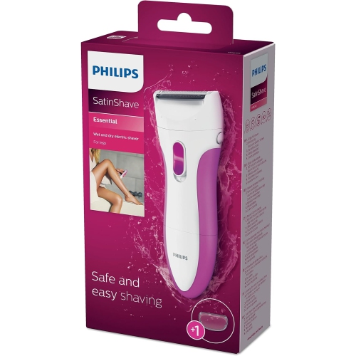 Philips SatinShave Essential Women’s Electric Shaver for Legs, Cordless Wet & Dry Use, HP6341/00