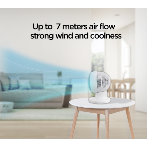 Midea – ventilateur oscillant de table 3D programmable de 6 po avec télécommande FG15-23JRL