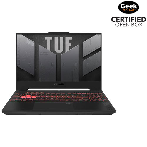 Boîte ouverte - Portable de jeu de 15,6 po TUF A15 d'ASUS - Gris mecha