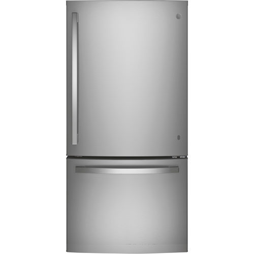 Open Box - GE 33" 24.8 Cu. Ft. Bottom Freezer Refrigerator (GDE25EYKFS) - Stainless Steel - Perfect Condition