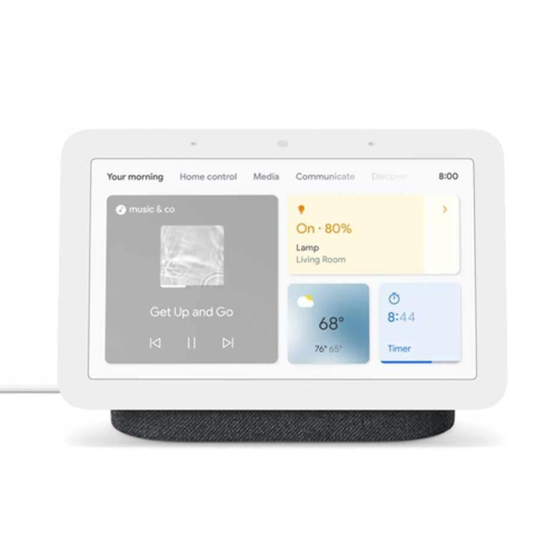 Refurbished(Excellent)- Google Nest Hub Smart Display with Google Assistant - Charcoal