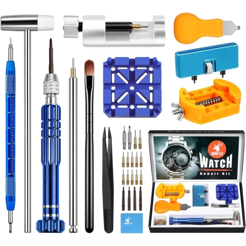 Watch Repair Kit - Battery Replacement, Link Pin Removal, Strap Adjustment, Case Opener, Spring Bar Tool