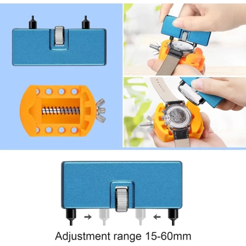 Watch Repair Kit - Battery Replacement, Link Pin Removal, Strap Adjustment, Case Opener, Spring Bar Tool