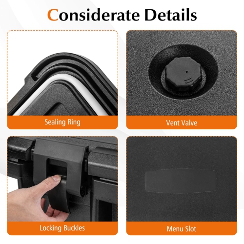 Costway 3 PCS Insulated Food Pan Container 31 QT Stackable Hot Box with 3 Transparent Pans