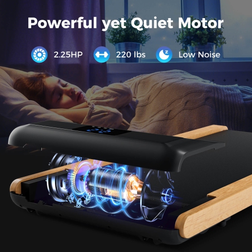 Superfit 3-in-1 Walking Pad Under Desk Treadmill with Remote Smart APP Control LED Display