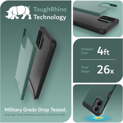 TUDIA Merge Moto G 5G 2024 Case Dual Layer - Hunter Green