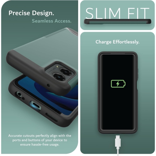 TUDIA Merge Moto G 5G 2024 Case Dual Layer - Hunter Green