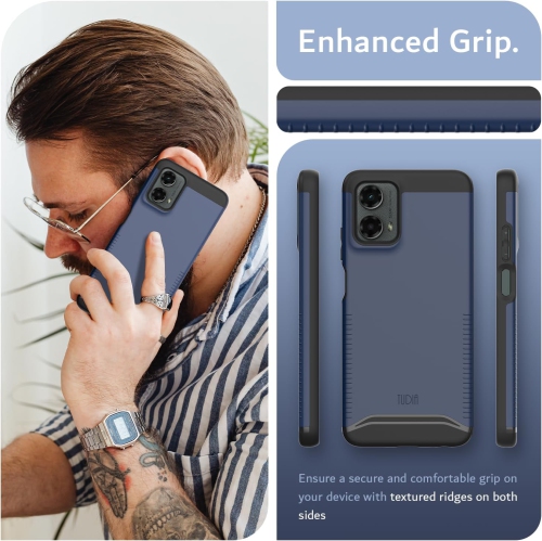 TUDIA Merge Moto G 5G 2024 Case Dual Layer - Indigo Blue