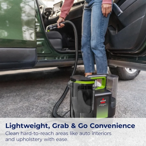 BISSELL® Little Green® Max Pet Portable Carpet & Upholstery Cleaner - Auto Detailer with Self-Cleaning Stain & Pet Hair Removal Tools