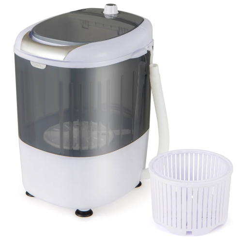 COSTWAY  Portable Mini Counter Top Washing Machine 5.5Lbs Spin Basket Laundry