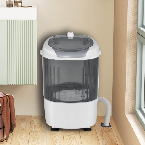 Costway Portable Mini Counter Top Washing Machine 5.5lbs Spin Basket Laundry