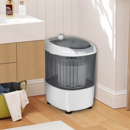 Costway Portable Mini Counter Top Washing Machine 5.5lbs Spin Basket Laundry