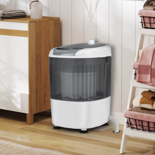 Costway Portable Mini Counter Top Washing Machine 5.5lbs Spin Basket Laundry