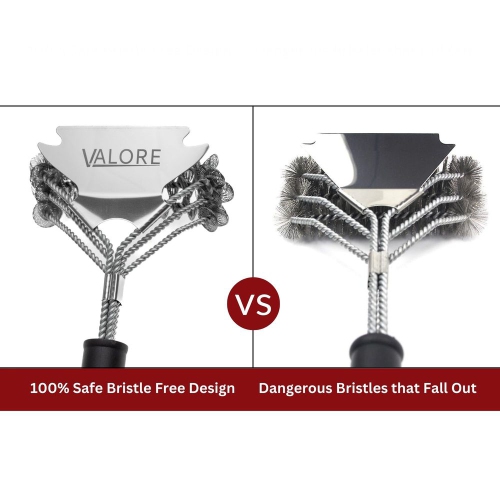 Valore 16' Bristle Free BBQ Brush and Scraper