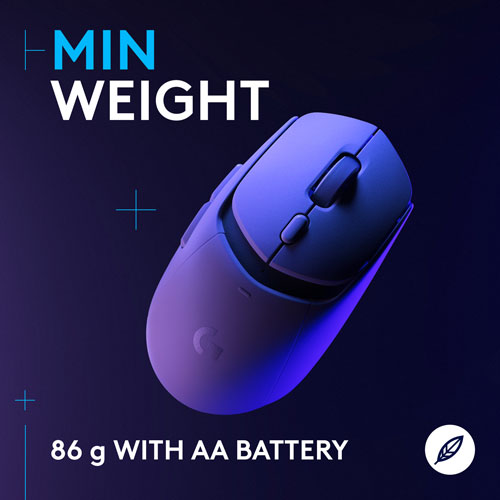 Logitech G309 LIGHTSPEED 25600 DPI Wireless Optical Gaming Mouse - White