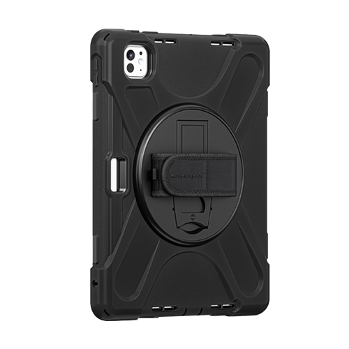 Image 1 de 8.. SaharaCase - Étui robuste Raider-X Series pour Apple iPad Pro 11 po M4 - Noir Scorpion