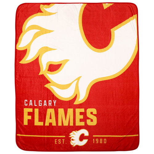 NHL Micro-Flannel Throw Blanket - Calgary Flames