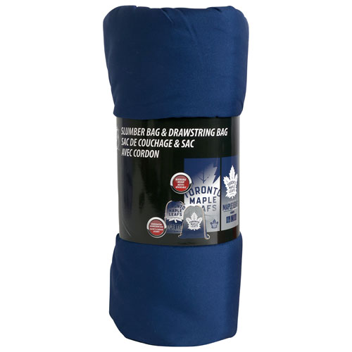 NHL Slumber Sleeping Bag - 54" x 27" - Toronto Maple Leafs
