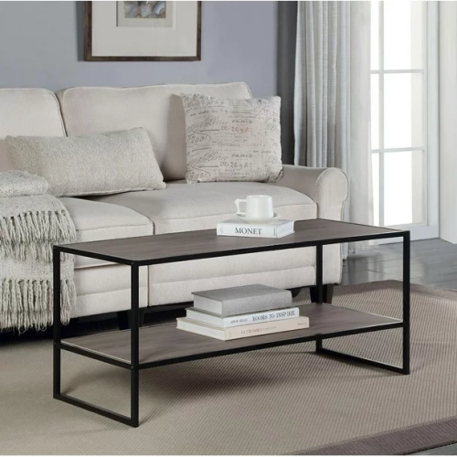 Mehiaz hometrends Coffee Table, Rustic Oak, 40" L x 17" W x 18" H