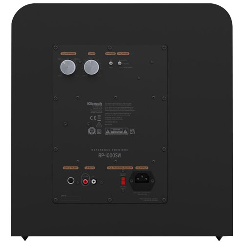 Klipsch RP1000SW 10" 600-Watt Subwoofer - Ebony Vinyl