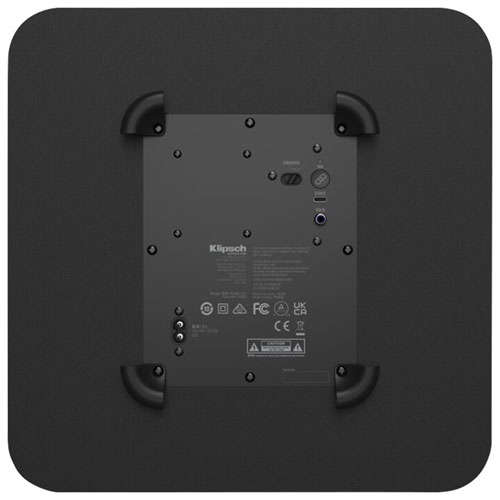 Haut-parleur d'extrêmes graves de 10 po et 160 W XSUB100 de Klipsch - Noir