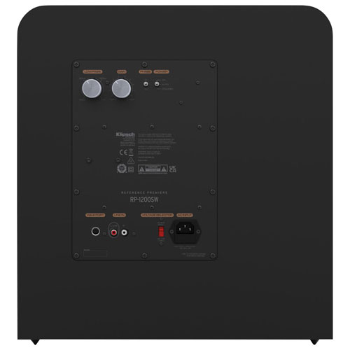 Haut-parleur d'extrêmes graves de 12 po et 800 W RP1200SW de Klipsch - Vinyle ébène