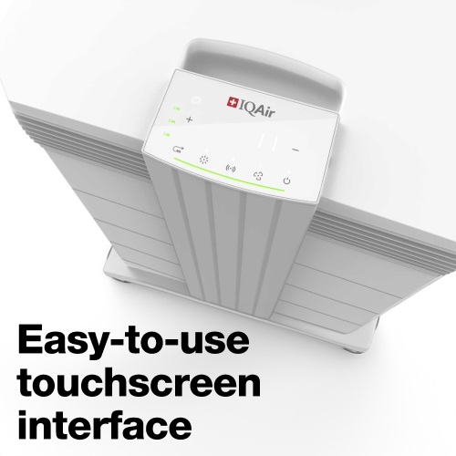 IQAir HealthPro Compact XE Air Purifier - Compact HyperHEPA Fration for Rooms up to 1240 sq ft - Allergens, Smoke, Dust, Mold, Pet Dander, Swiss